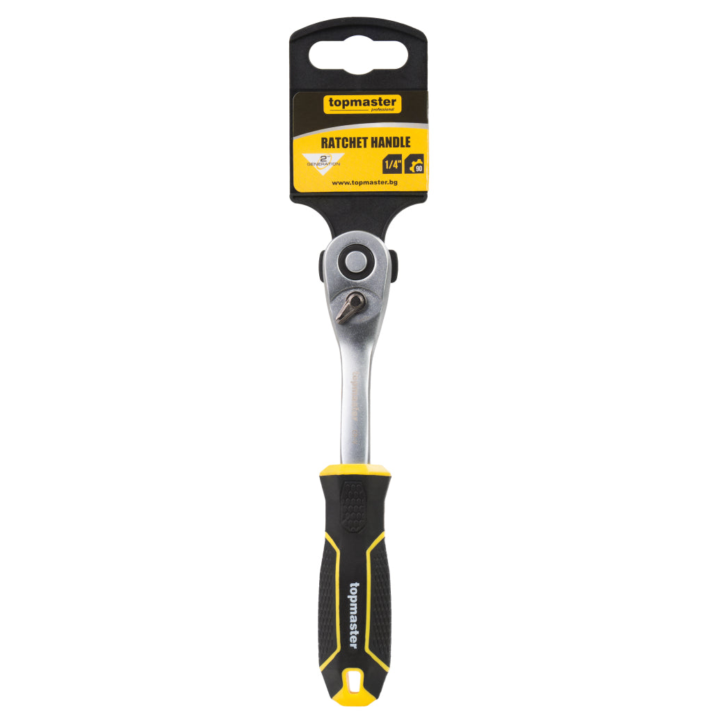 Тресчотка извита 1/4" 90з. CR-V Topmaster Professional - снимка 3