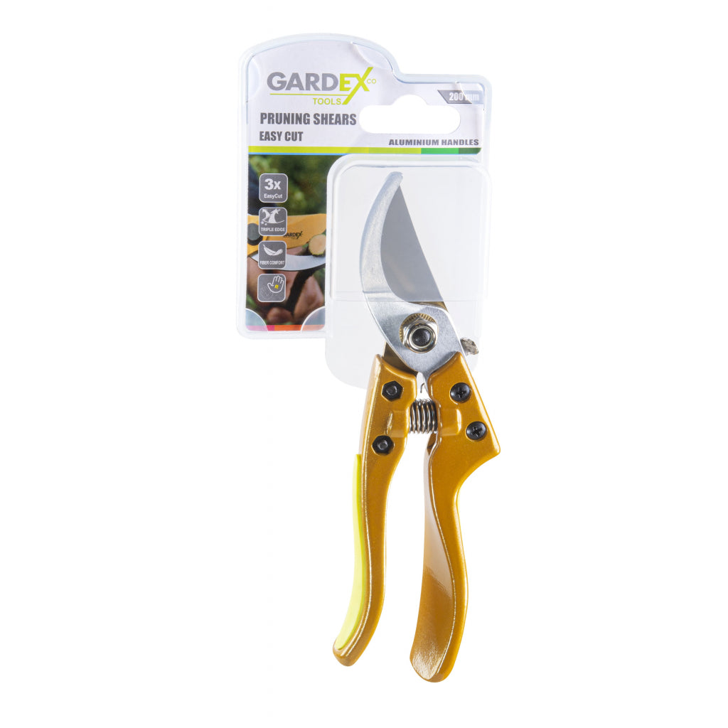 Лозарска ножица EASY CUT 200 mm с алуминиеви дръжки SK5 GARDEX - снимка 3