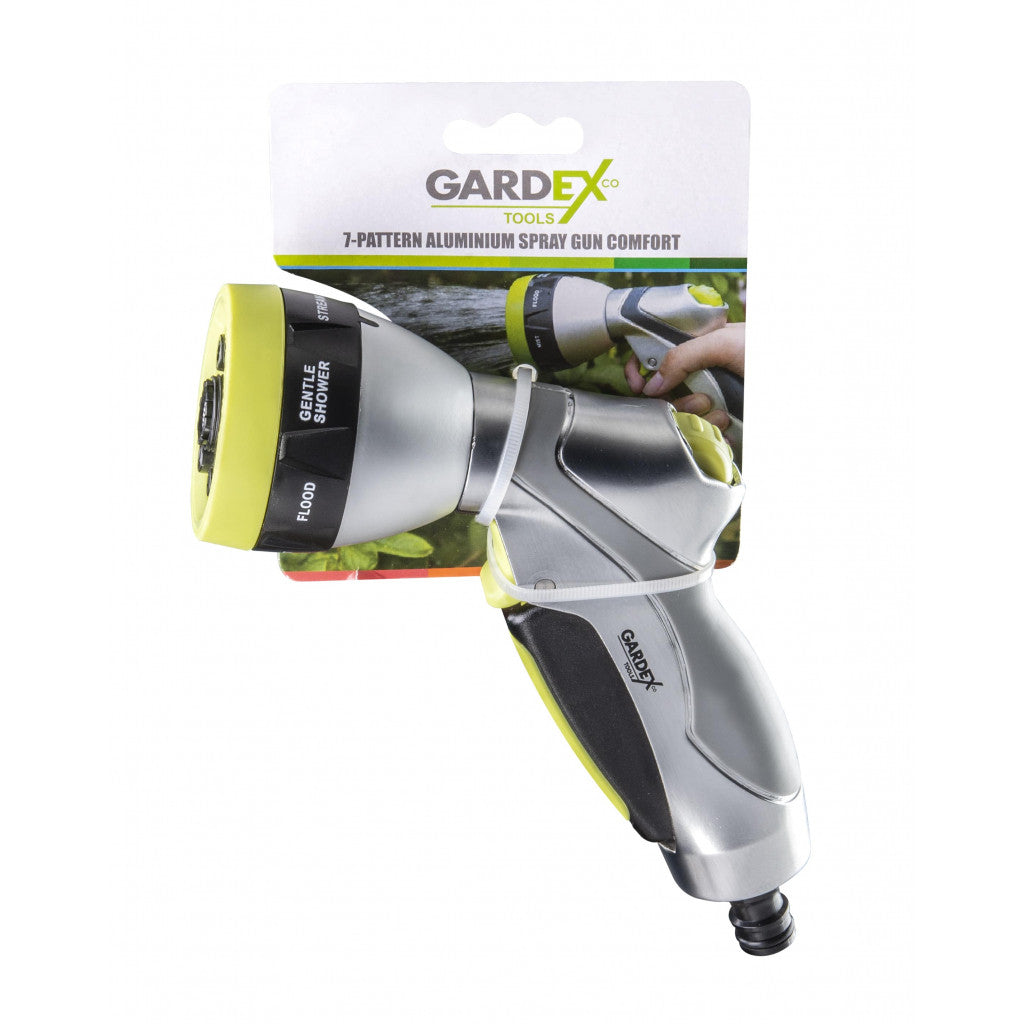 Пистолет поливен COMFORT с алуминиев корпус, 7 функции GARDEX - снимка 3