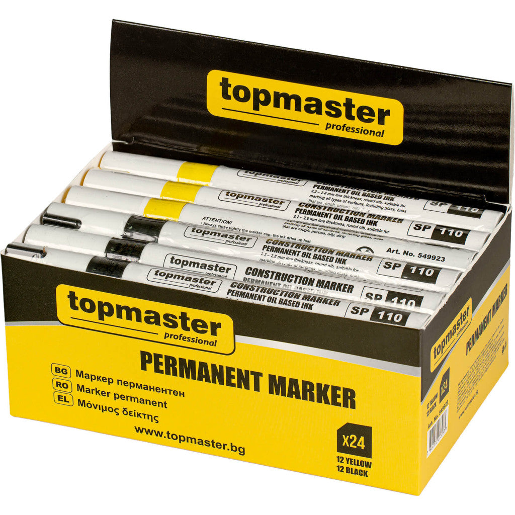 Маркер перманентен 24бр./кут. Topmaster Professional - снимка 3