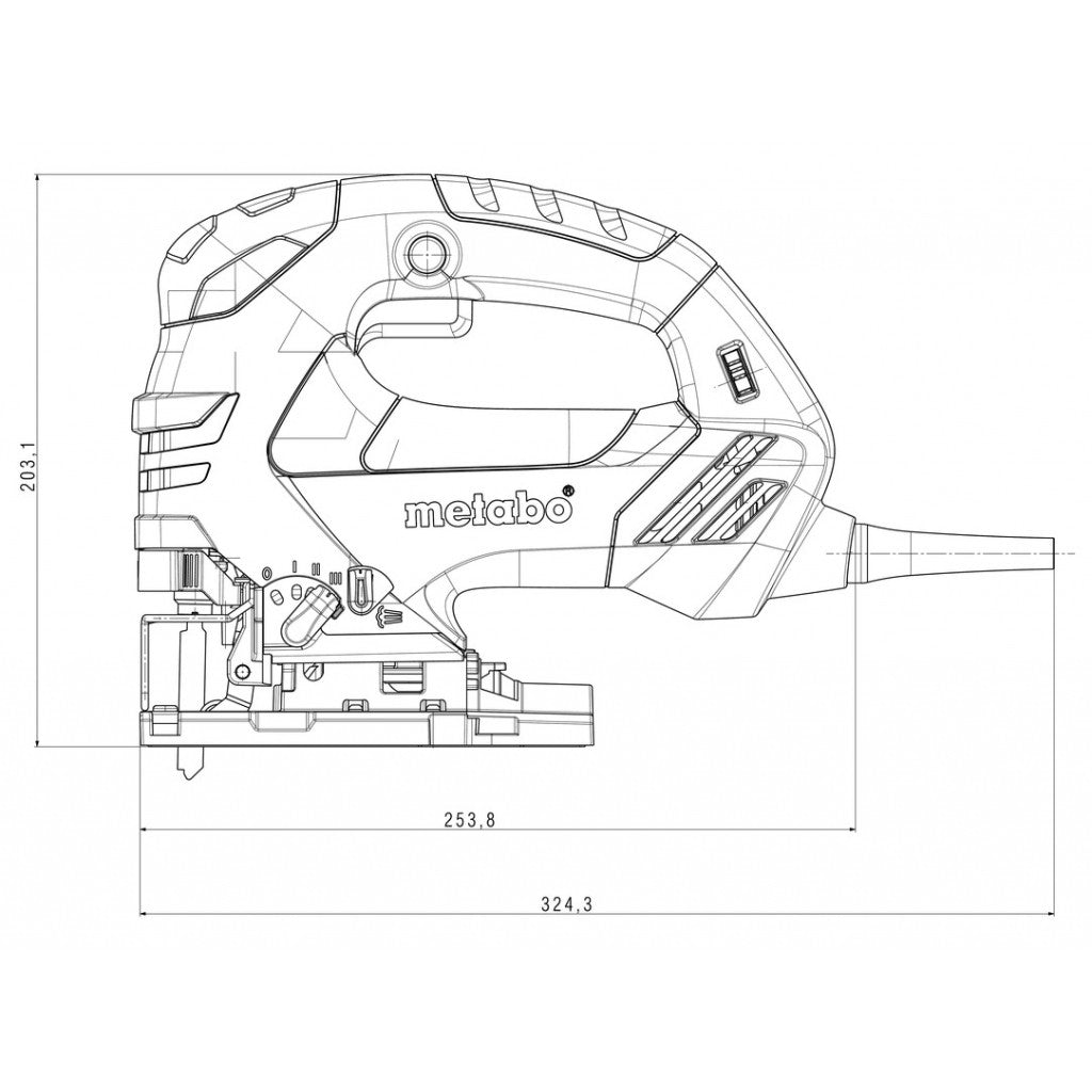 Прободен трион 750W 140mm METABO STEB 140 QUICK - снимка 3