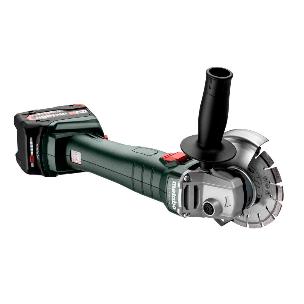 Ъглошлайф акум. 125mm METABO W 18 L 9-125 2X4.0AH - снимка 3