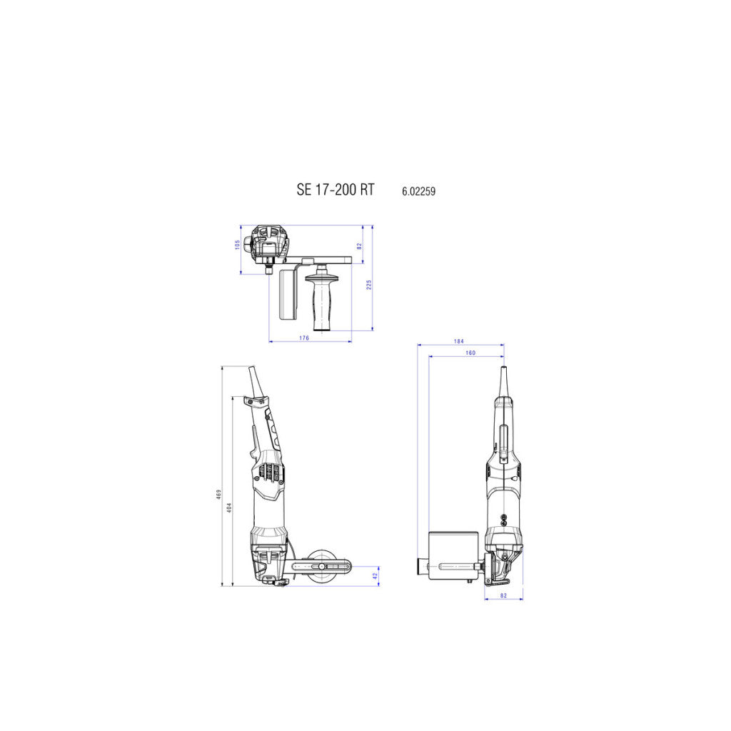Сатинираща машина 1700W METABO SE 17-200 SET - снимка 3