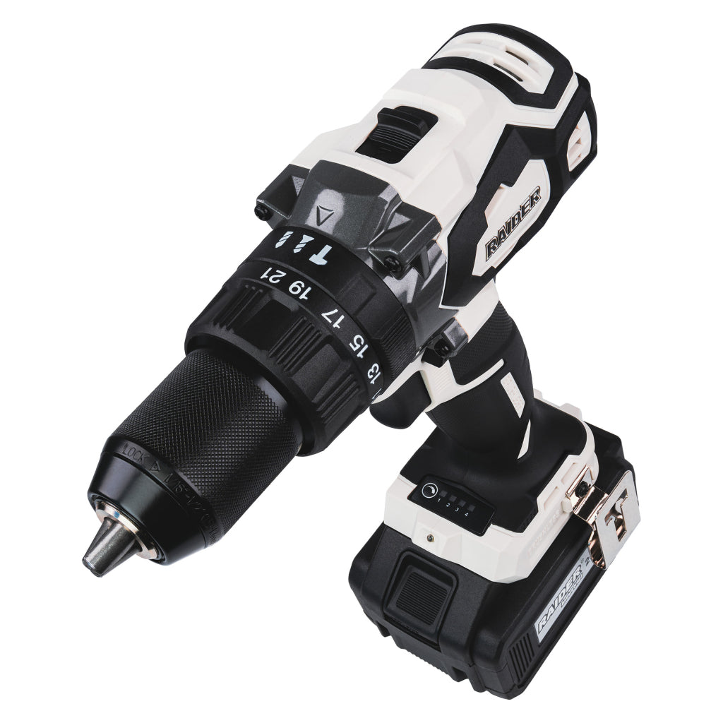Бормашина ударна безч. 20V 2-ск. 4Ah 155Nm куфар RDI-CDB03W - снимка 4