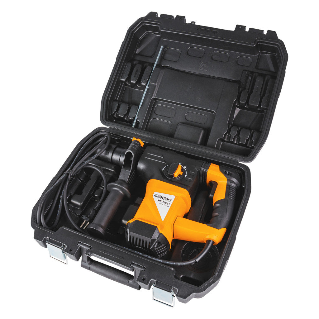 Перфоратор 1500W 4,8kg 32mm SDS-plus 5J BAUKRAFT BK-HD61 - снимка 4