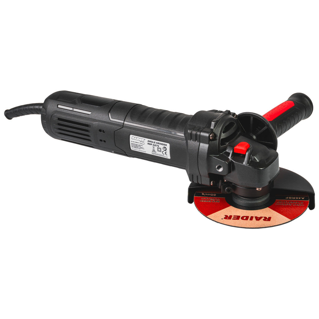 Ъглошлайф 125mm 900W LCD 2disc Red Case RDP-AG79 Black Ed. - снимка 4