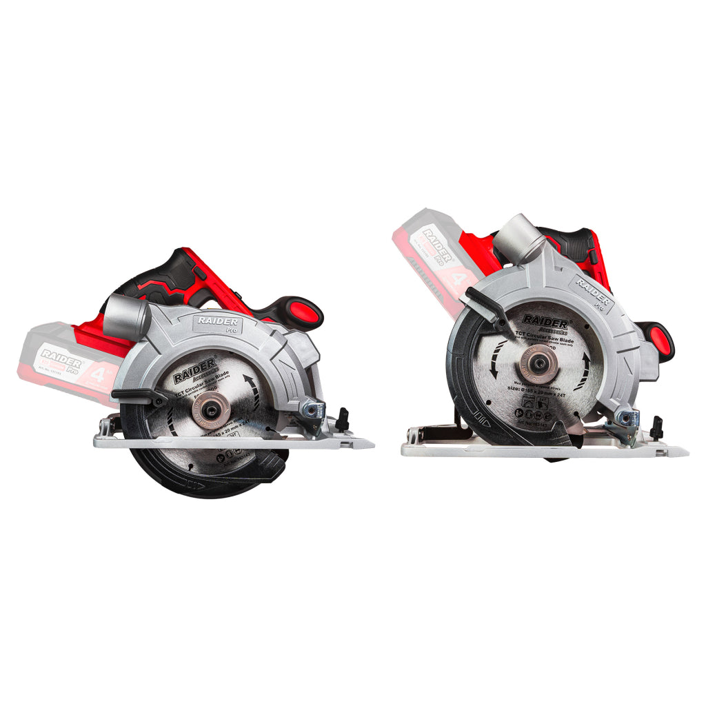 R20 Циркуляр акум. ø165x20mm 4200min-1 лазер RAIDER PRO RDP-SCS20 - снимка 4