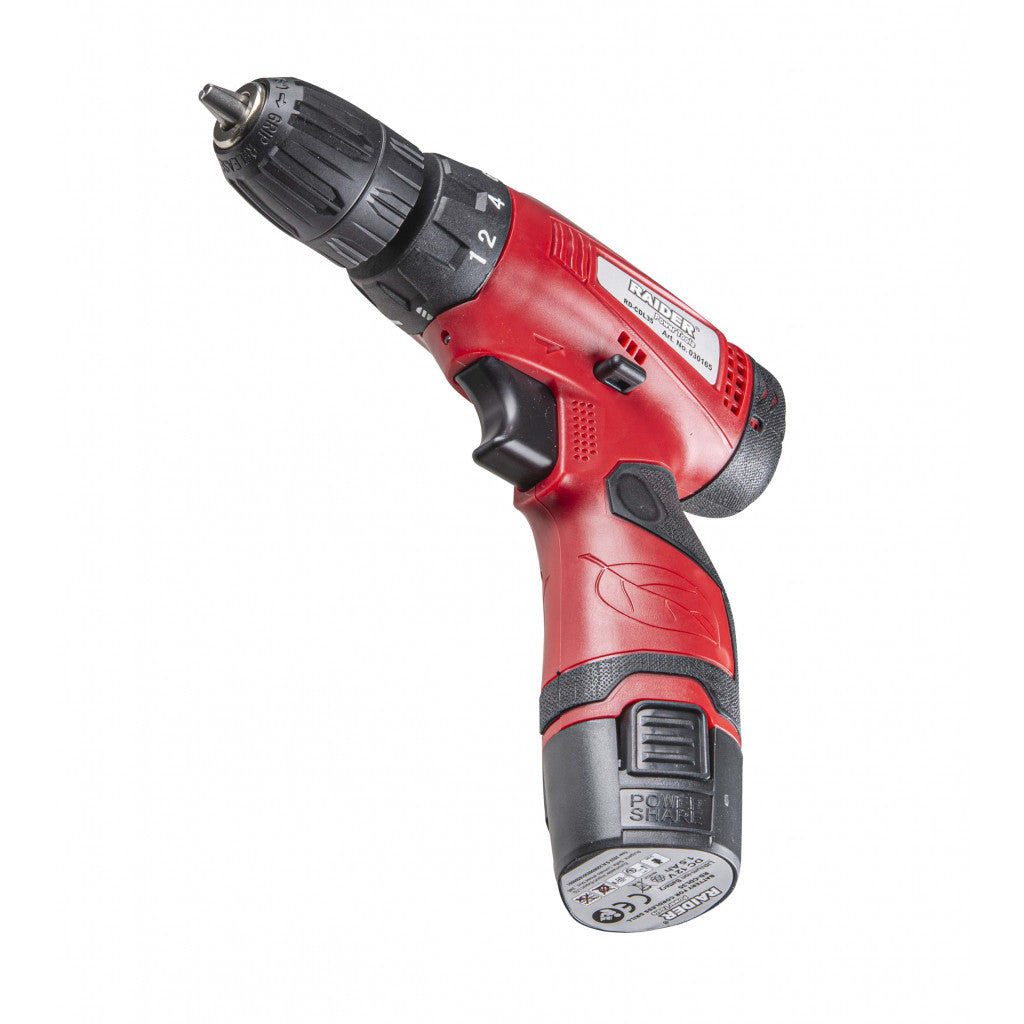 Бормашина акум. 12V 2-ск. 2*1.5Ah 24Nm RAIDER RD-CDL35 - снимка 4