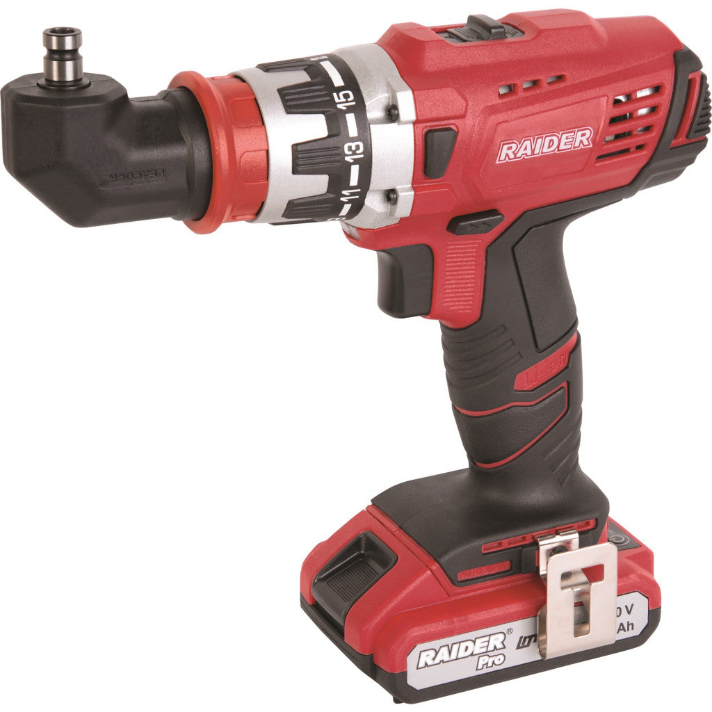 Бормашина акум. 20V 2-ск. 2x2Ah 58Nm RAIDER PRO RDP-CDL21 - снимка 4