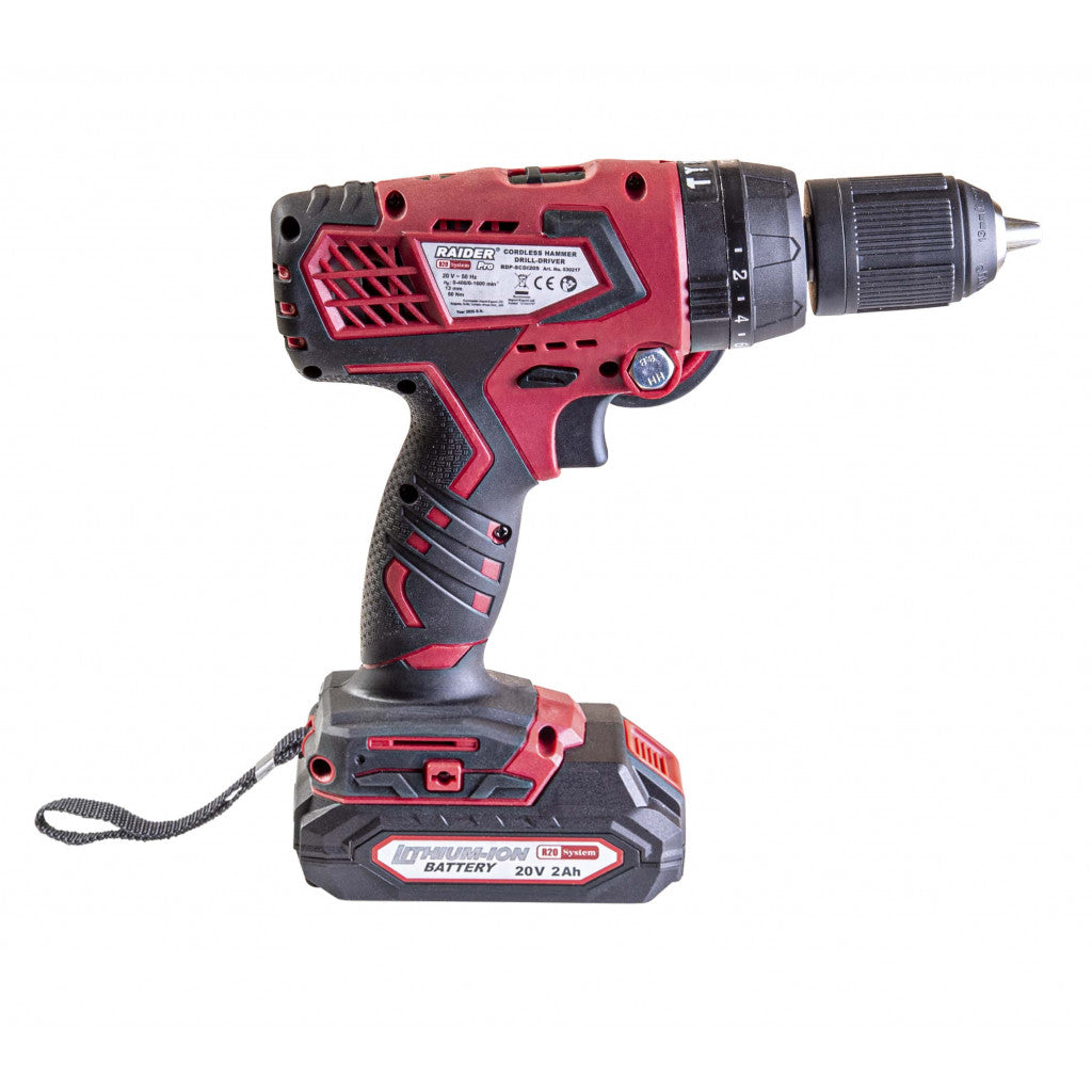 R20 Бормашина акум. 2-ск. 13mm 50Nm 20V 2x2Ah 1h RAIDER PRO RDP-SCDI20S - снимка 4