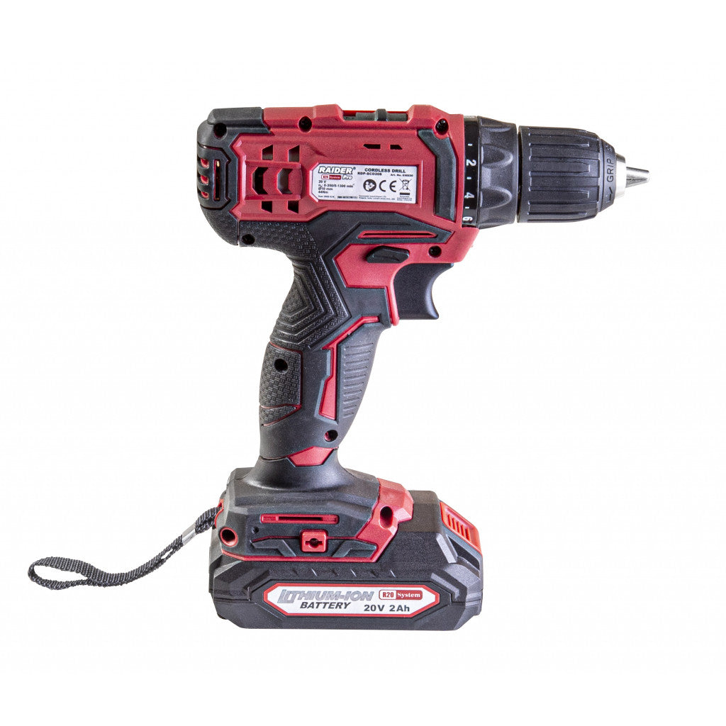 R20 Бормашина акум. 2-ск. 10mm 44Nm 20VRAIDER PRO RDP-SCD20S - снимка 4