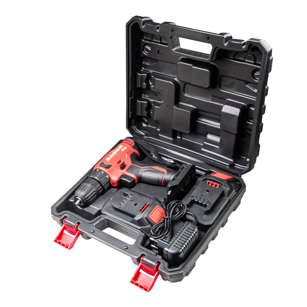R20 Бормашина акум. 2-ск. 10mm 44Nm 2x2Ah куфар RAIDER PRO RDP-SPCD20 - снимка 4