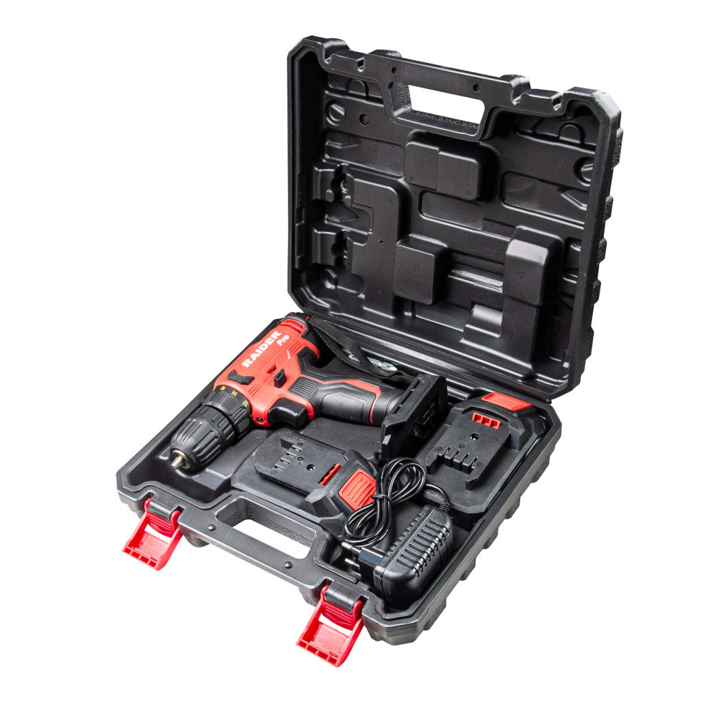 R20 Бормашина акум. 2-ск. 10mm 44Nm 2x2Ah куфар RAIDER PRO RDP-SPCD20 - снимка 4