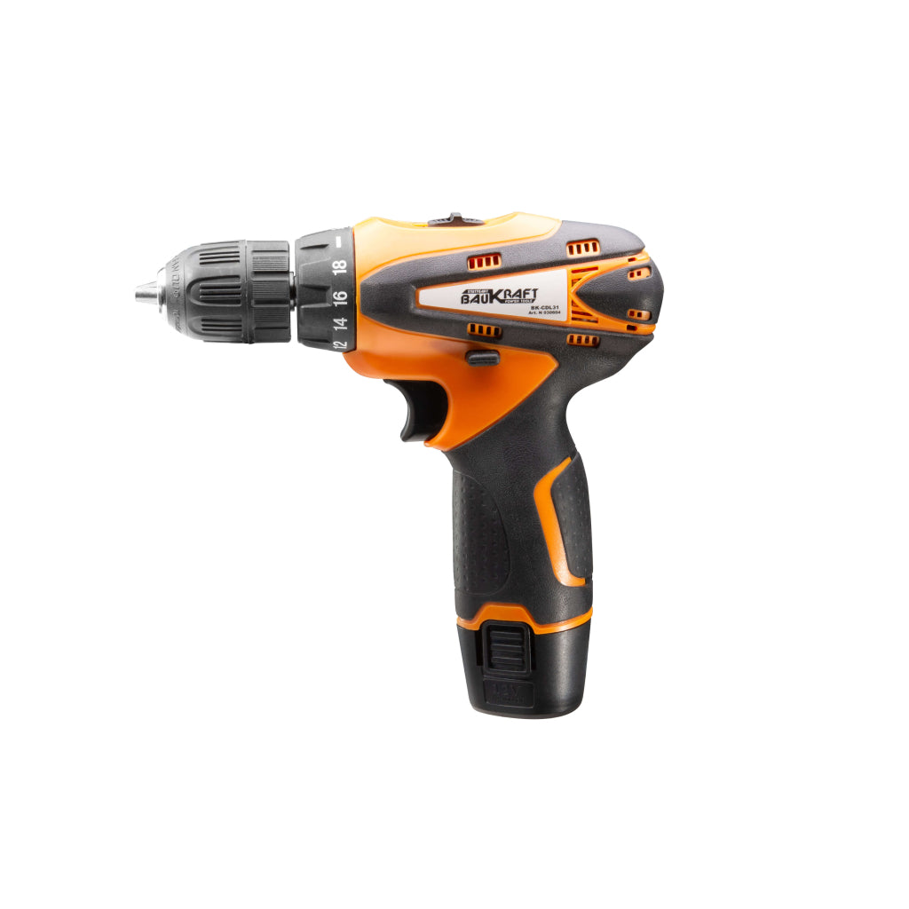 Бормашина акум. Li-ion 12V 2-ск. 1500mAh BAUKRAFT BK-CDL31 Baukraft - снимка 4