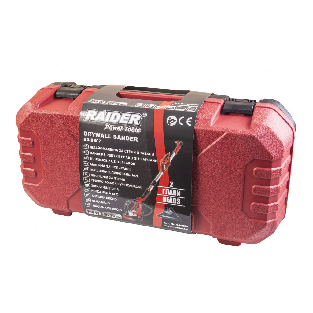 Шлайфмашина за стени и тавани 750W ø225mm RAIDER RD-DS07 - снимка 4