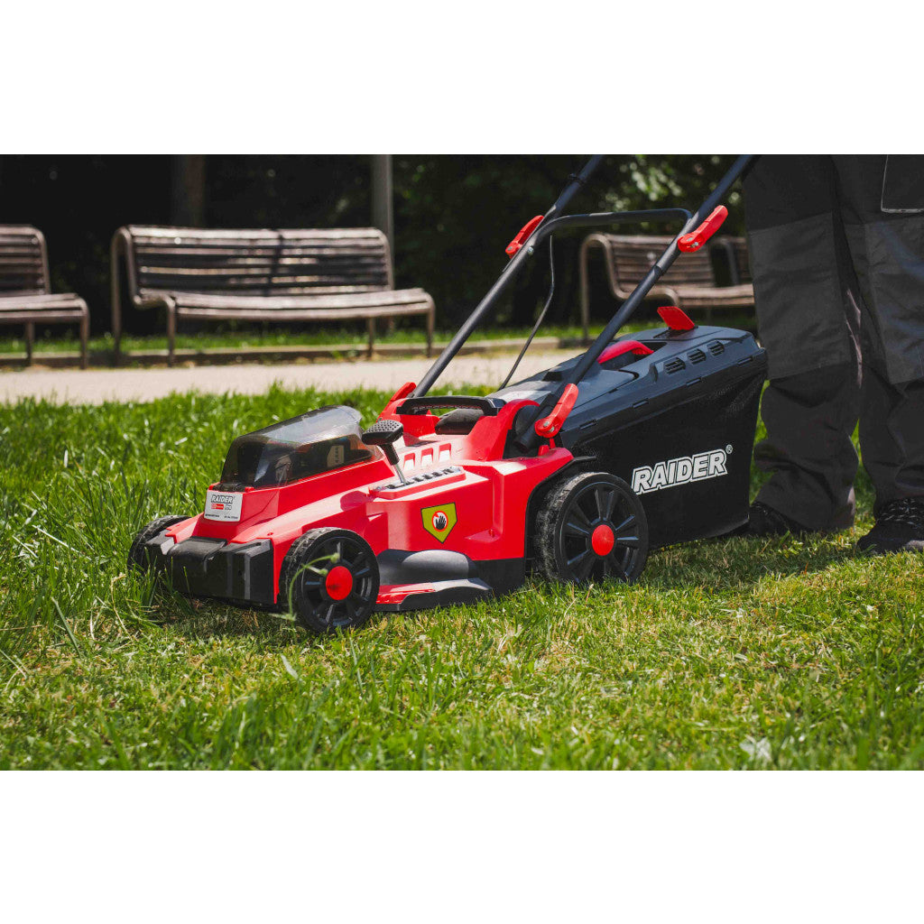 R20 Косачка безч. 40V 37cm 35L 6нива Solo 300m2 RAIDER PRO RDP-BCLM20 - снимка 4