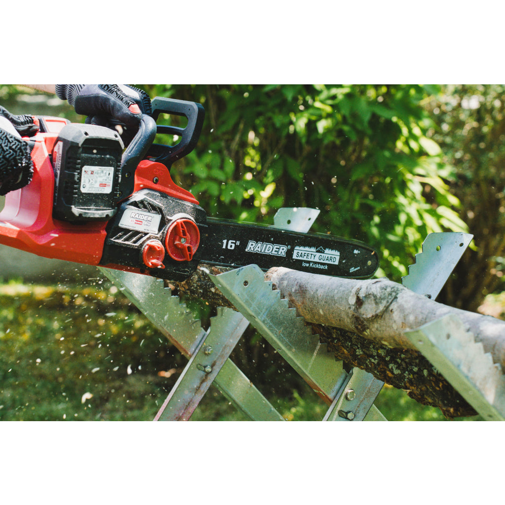 R20 Резачка акум. 400mm SDS 3/8"1.3mm57 40V 2x4Ah RAIDER PRO RDP-SBCS20 - снимка 4
