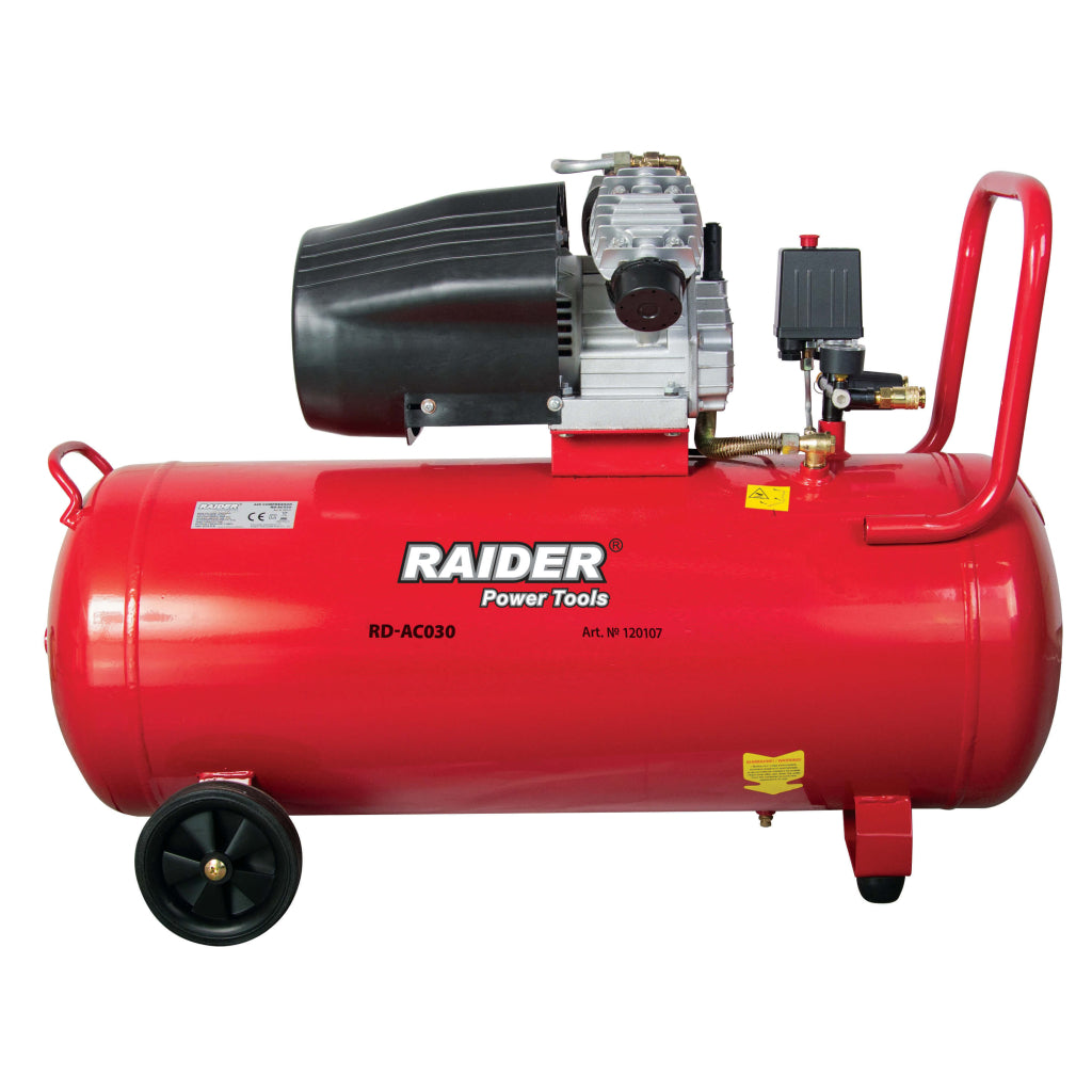 Компресор 100L 2.2kW RAIDER RD-AC03 - снимка 4