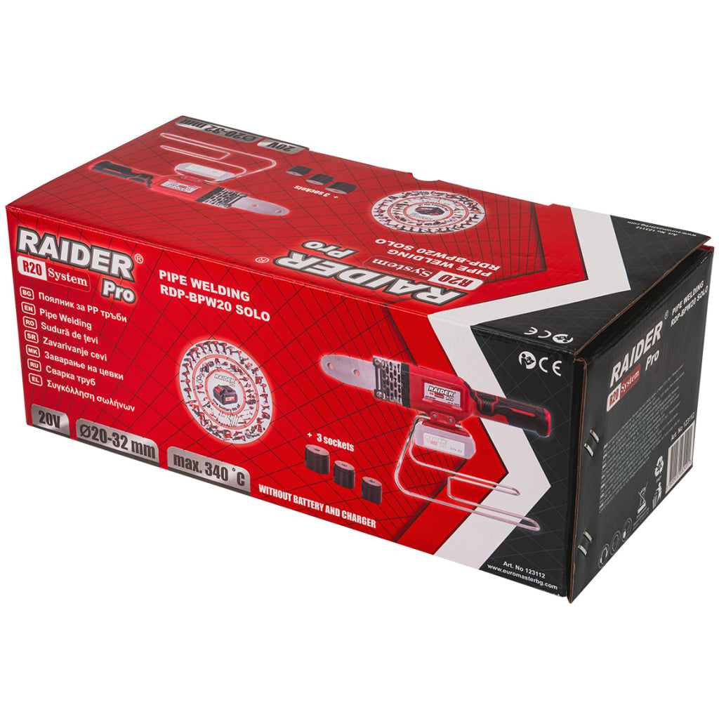 R20 Поялник за PP тръби 25-340°C Ø20-32mm Solo RAIDER PRO RDP-BPW20 - снимка 4