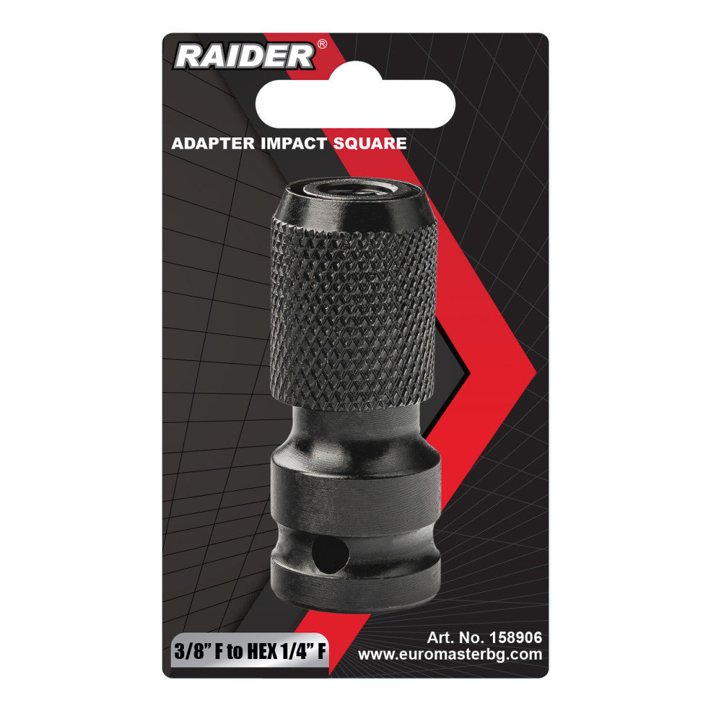 Адаптер ударен квадрат 3/8"F на HEX 1/4"F RD - снимка 4