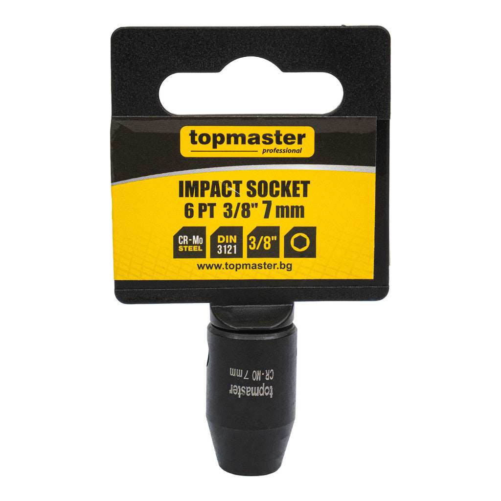 Вложка ударна 6 стенна 3/8"х7mm TMP - снимка 4