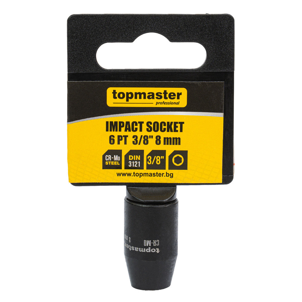 Вложка ударна 6 стенна 3/8"х8mm TMP - снимка 4