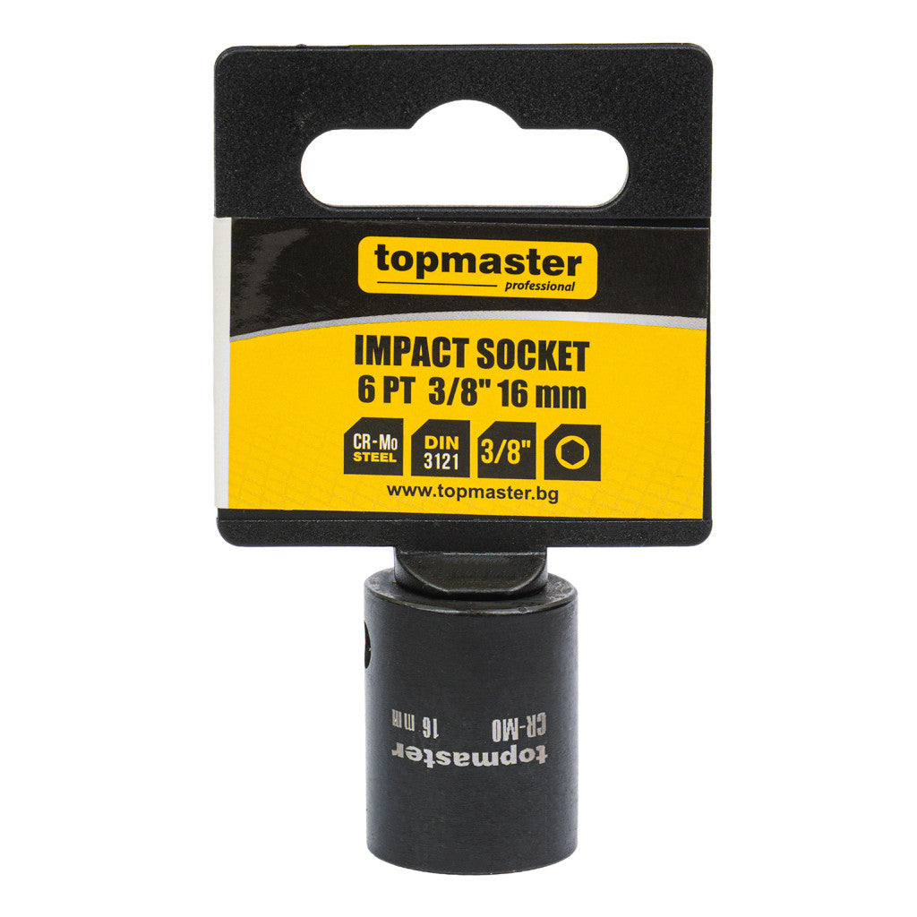 Вложка ударна 6 стенна 3/8"х16mm TMP - снимка 4