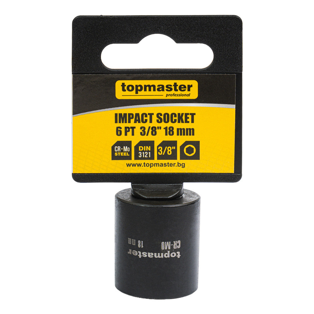 Вложка ударна 6 стенна 3/8"х18mm TMP - снимка 4