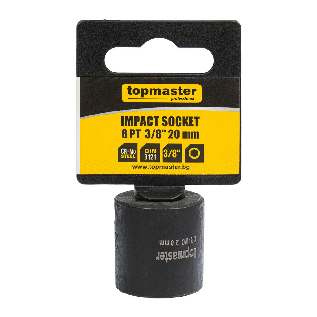 Вложка ударна 6 стенна 3/8"х20mm TMP - снимка 4