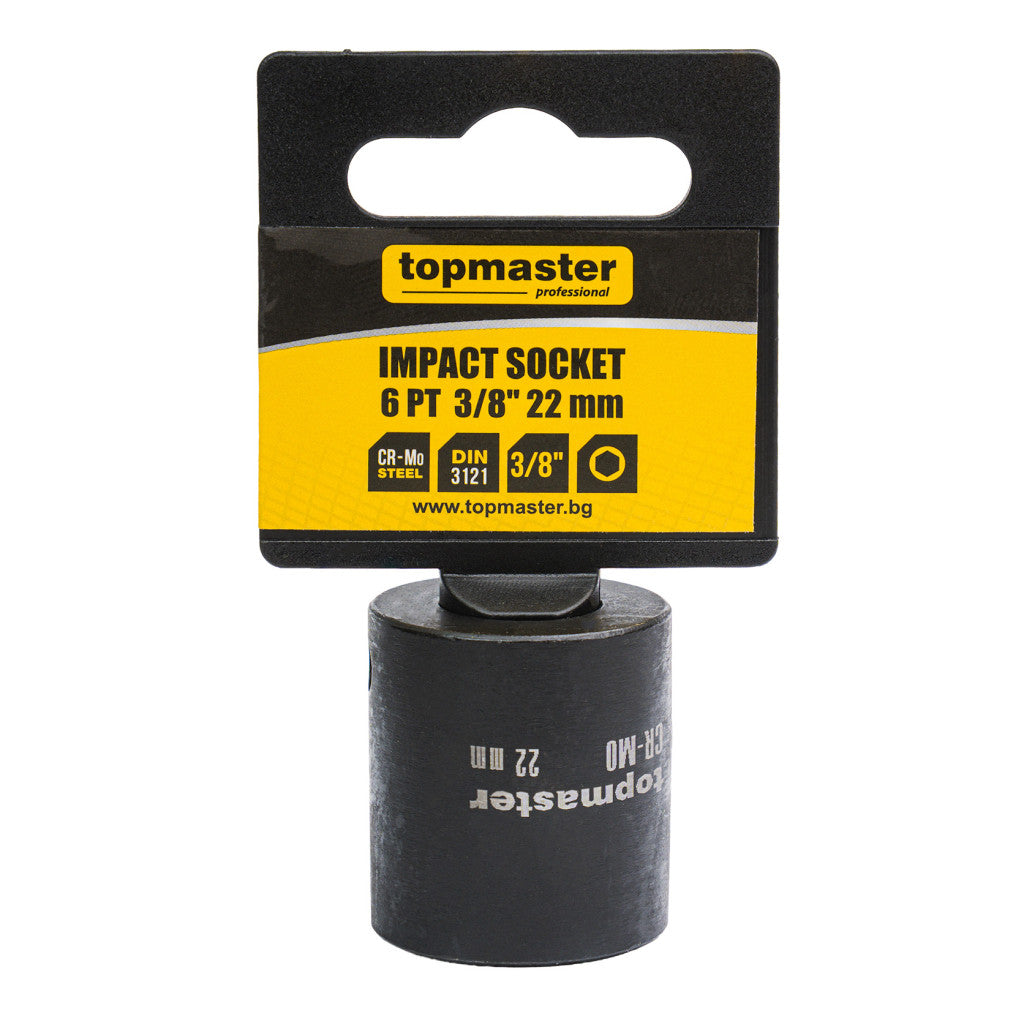 Вложка ударна 6 стенна 3/8"х22mm TMP - снимка 4