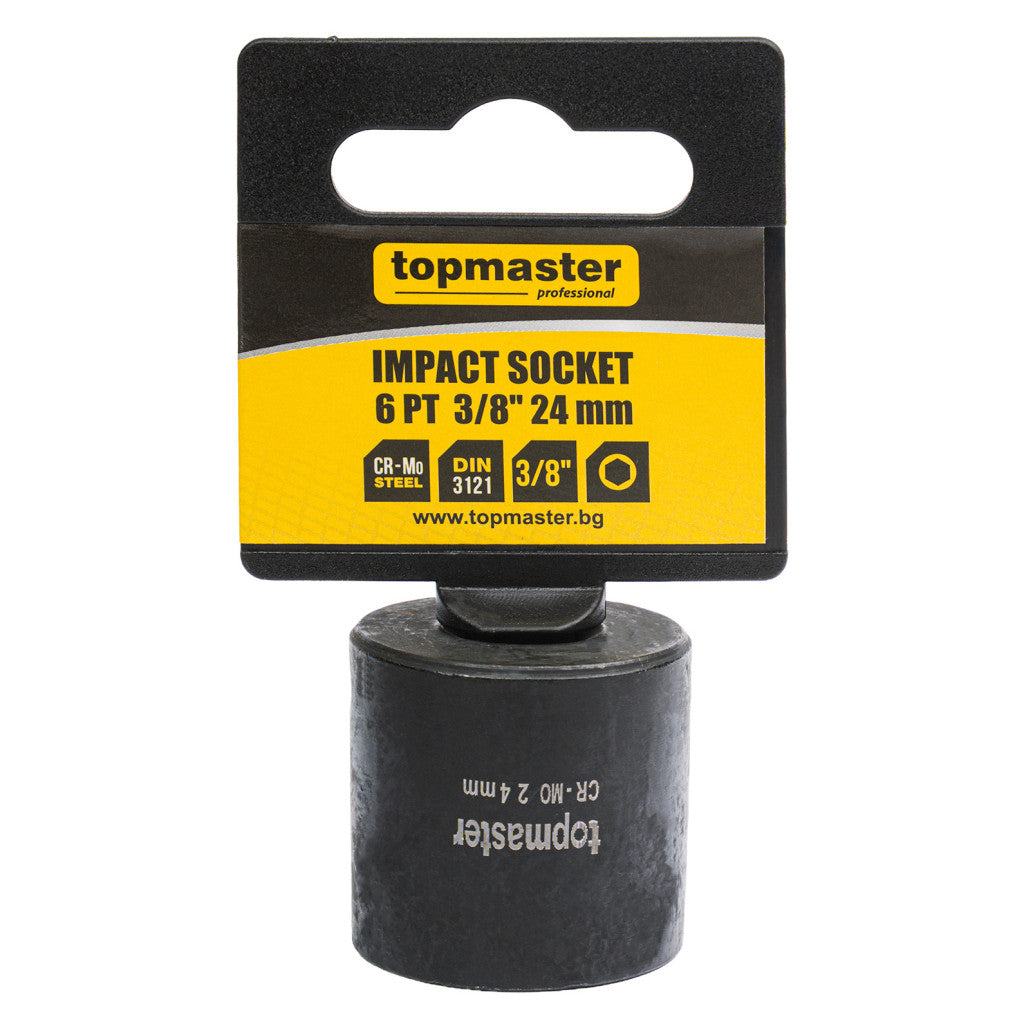 Вложка ударна 6 стенна 3/8"х24mm TMP - снимка 4