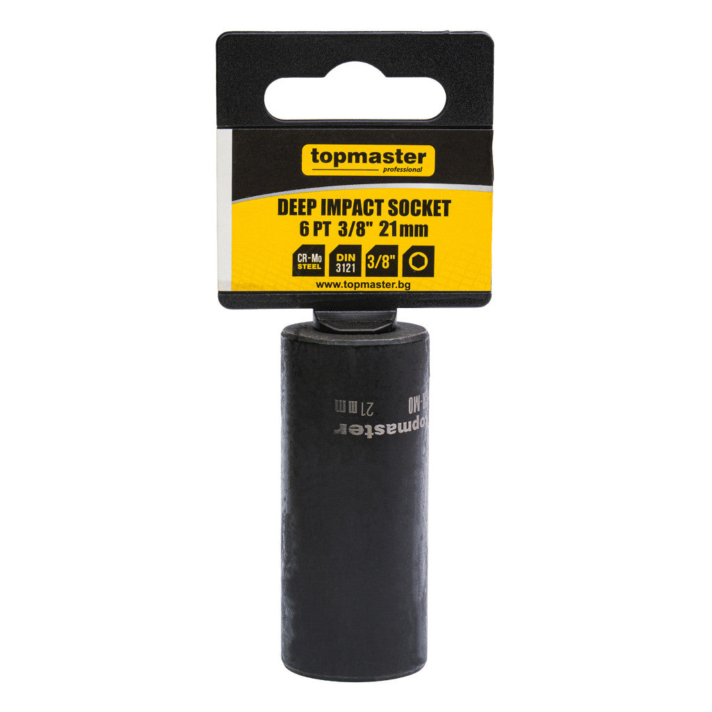 Вложка ударна удължена 6 стенна 3/8" х 21mm TMP - снимка 4