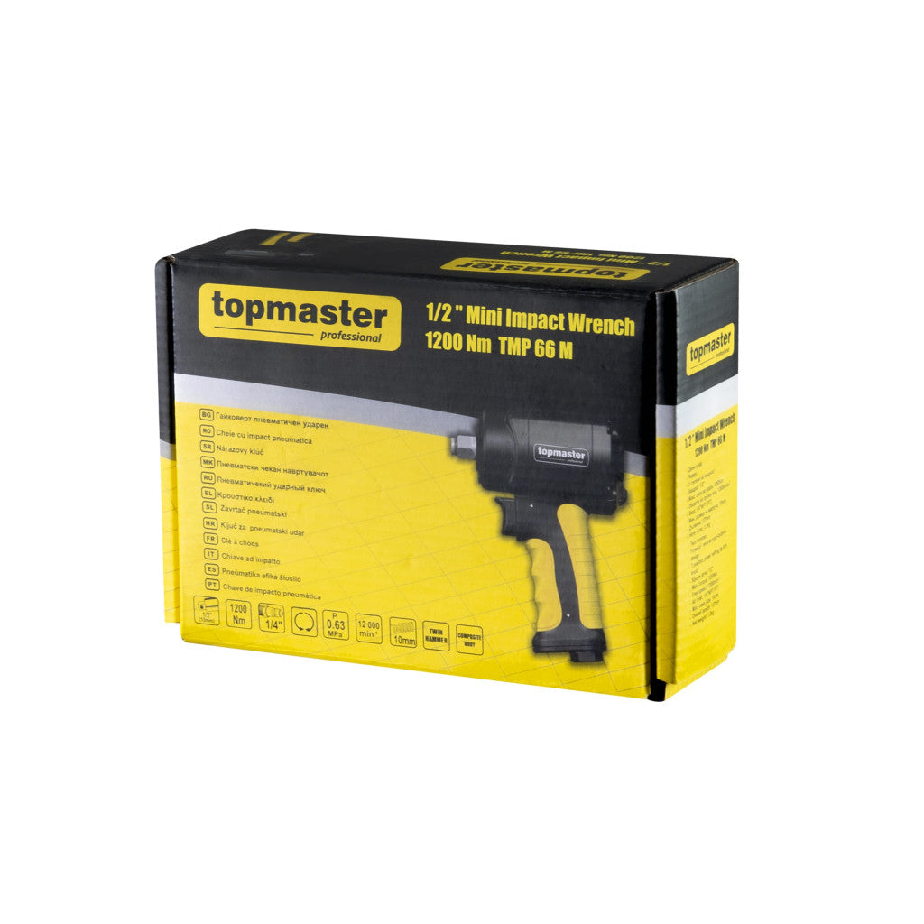 Гайковерт ударен MINI 1/2" 1200Nm Topmaster Professional66M - снимка 4