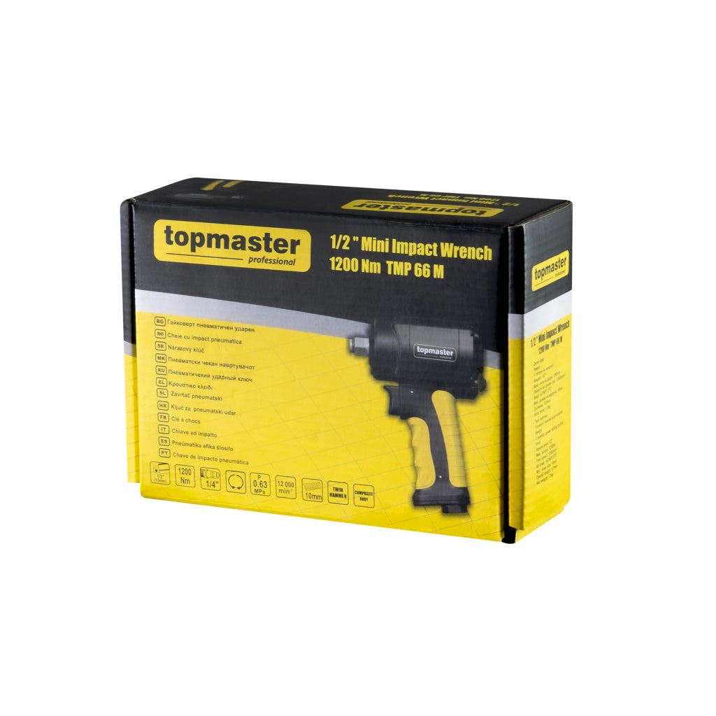 Гайковерт ударен MINI 1/2" 1200Nm Topmaster Professional66M - снимка 4