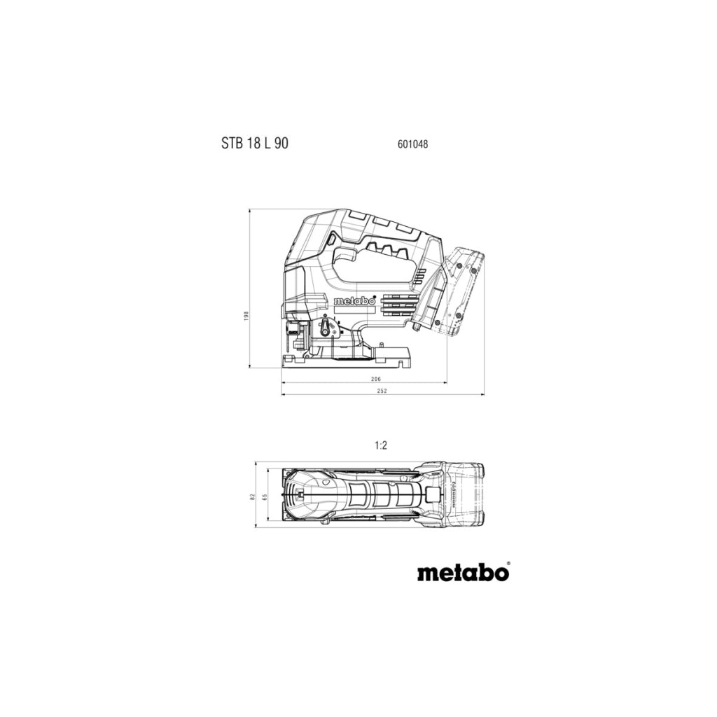 Прободен трион акумулаторен METABO STB 18 L 90 SOLO - снимка 4