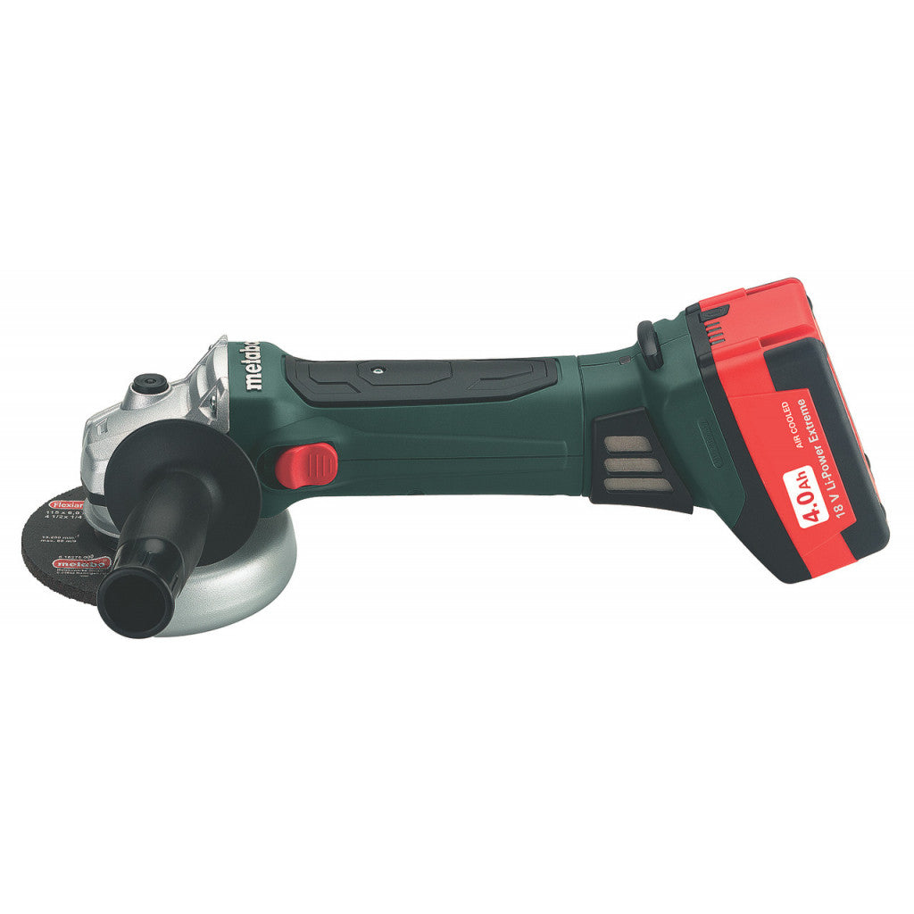 Ъглошлайф акум. 125mm METABO W 18 LTX 125 2X4.0Ah - снимка 4