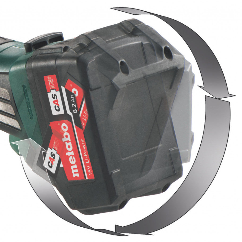 Ъглошлайф акум. 125mm METABO W 18 LTX 125 Solo - снимка 4