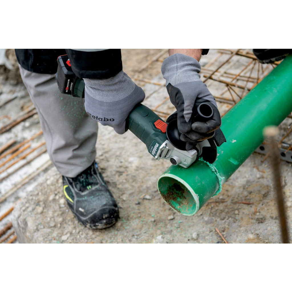 Ъглошлайф акум. 125mm METABO W 18 L 9-125 2X4.0AH - снимка 4