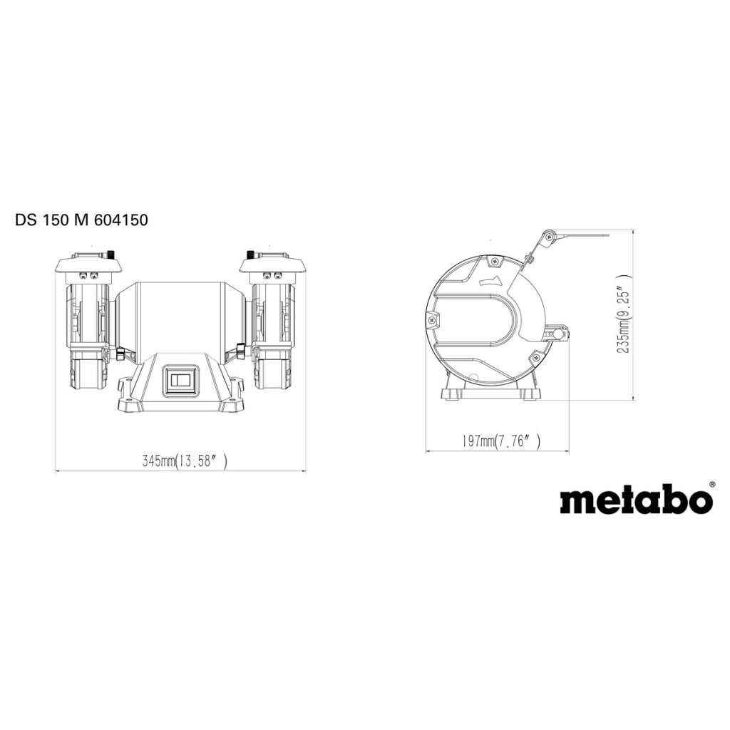 Шмиргел 370W 150mm METABO DS 150 M - снимка 4