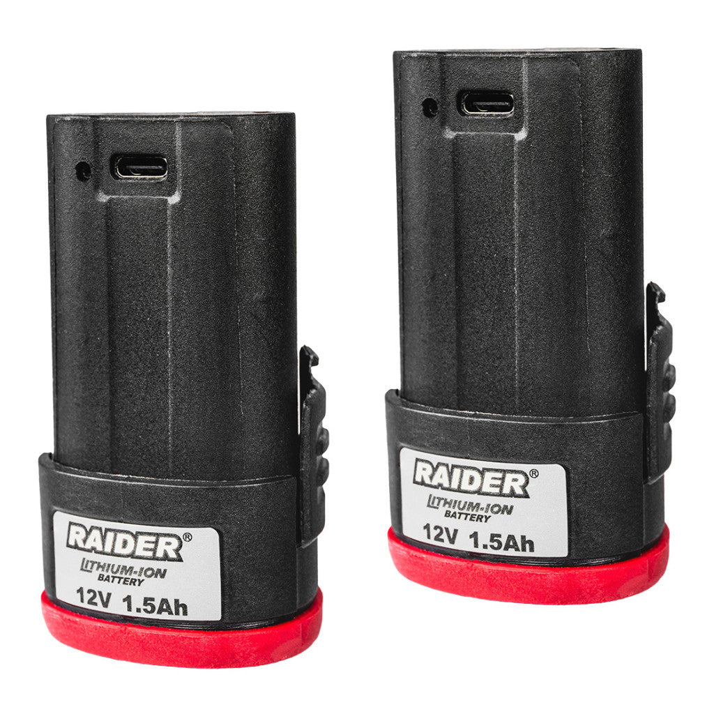 Бормашина акум. 12V 2-ск. 2x1.5Ah 28Nm RAIDER RD-CDL26 - снимка 5
