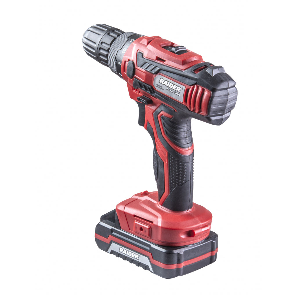 Бормашина акум. Li-ion 18V 2x1.5Ah 2-ск. 1h 28Nm RAIDER RD-CDL29 - снимка 5