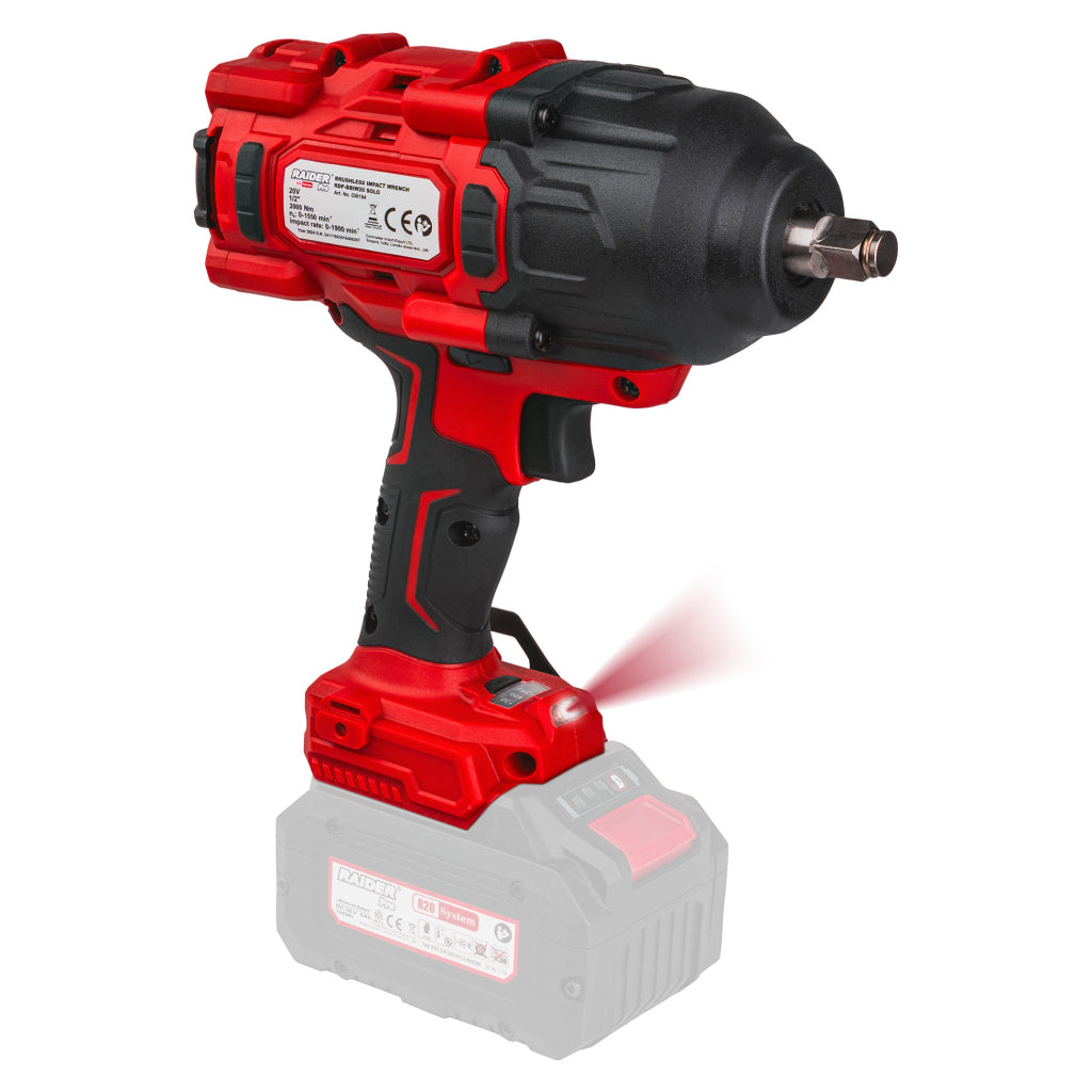 R20 Гайковерт безчетков 1/2" 2000Nm 3-ск.LED Solo RDP-BBIW20 - снимка 5