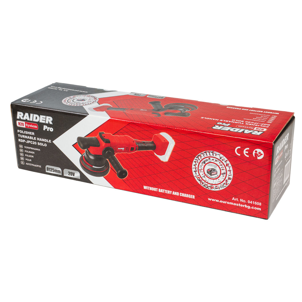 R20 Полирмашина безчеткова Dual Action Ø125mm Solo RAIDER PRO RDP-JPC20 - снимка 5
