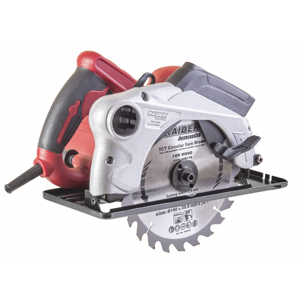 Циркуляр ръчен ø190mm 1500W лазер RAIDER RD-CS22B - снимка 5