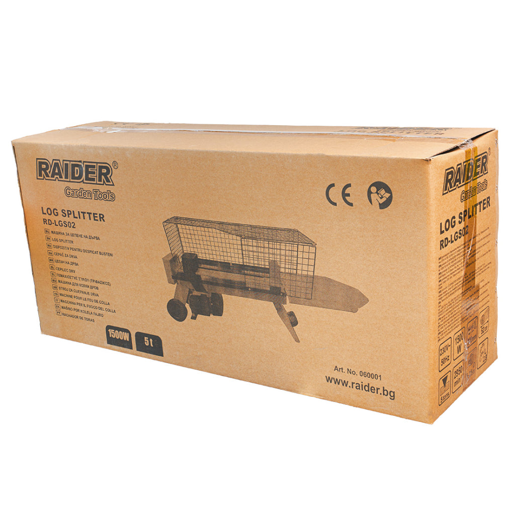 Машина за цепене на дърва до 520mm 5t RAIDER RD-LGS02 - снимка 5