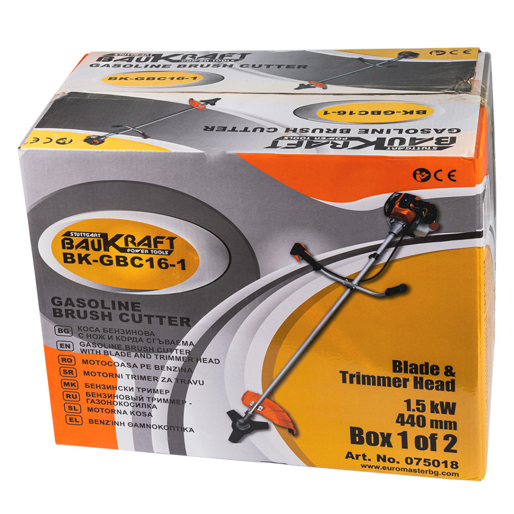 Коса бензинова с нож и корда 1,5kW BAUKRAFT BK-GBC16-1 - снимка 5