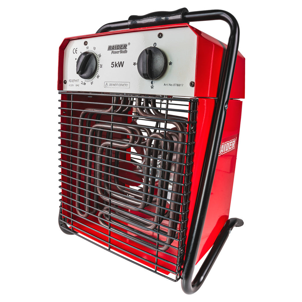 Калорифер електрически 5kW 230V на стойка RAIDER RD-EFH17 - снимка 5