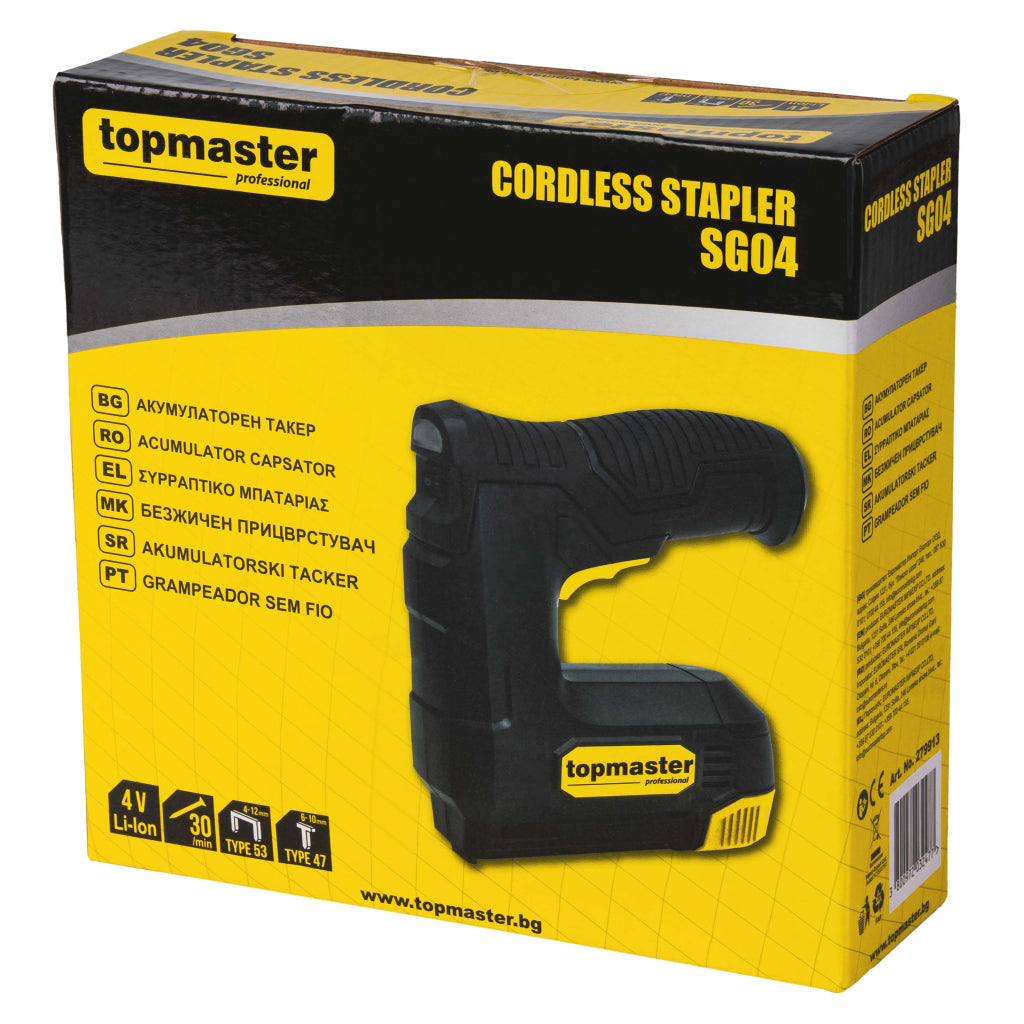Акумулаторен такер SG04 4V Topmaster Professional - снимка 5