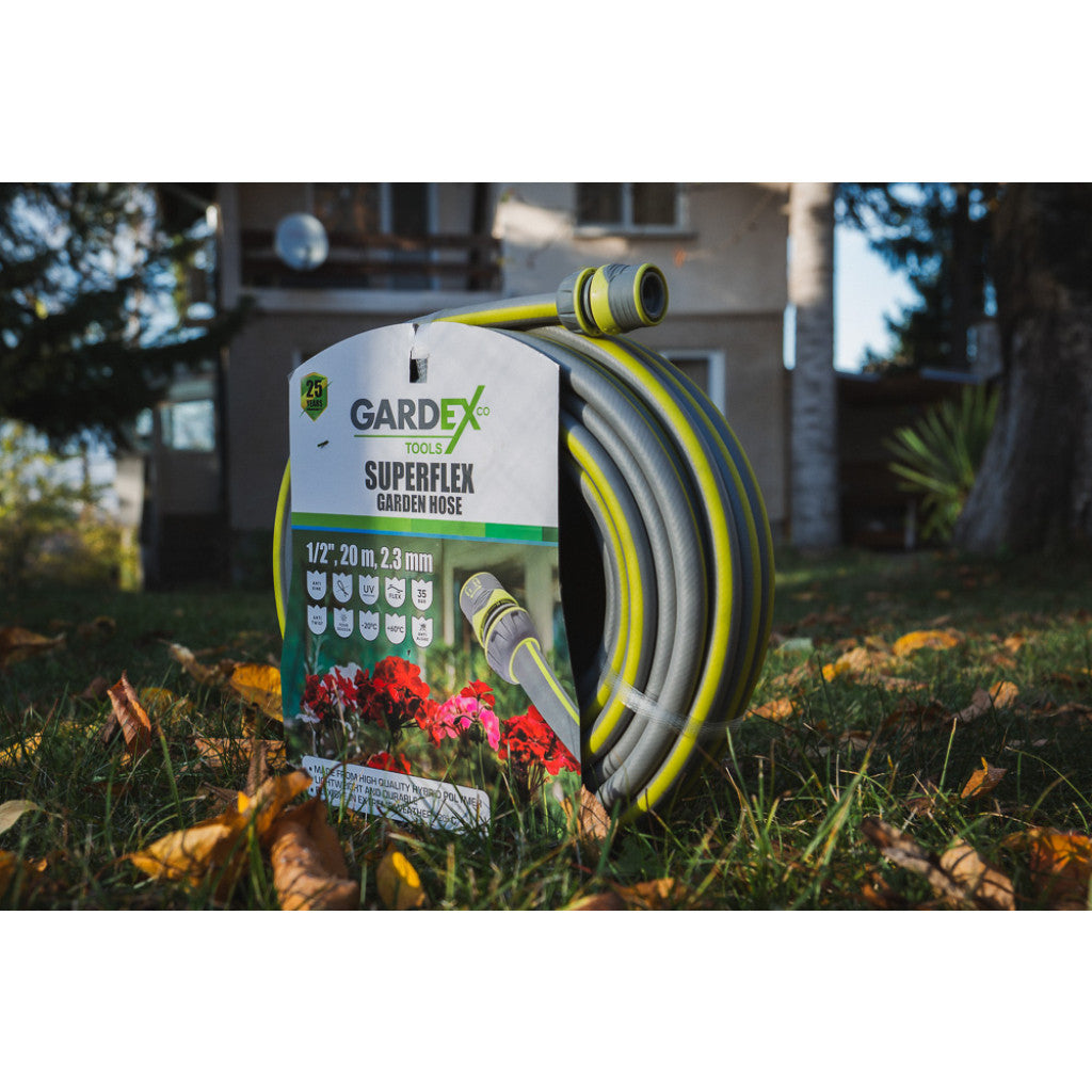 Маркуч градински SUPERFLEX 1/2", 20m, 2.3mm GARDEX - снимка 5