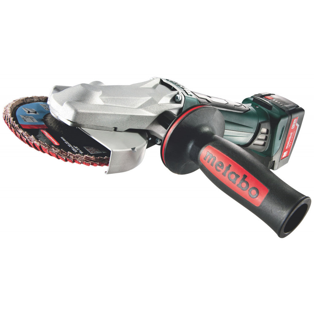 Ъглошлайф акум. с плоска глава METABO WF 18 LTX 125 Solo кут - снимка 5